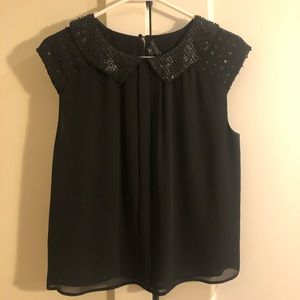 Sequined Flowy Blouse